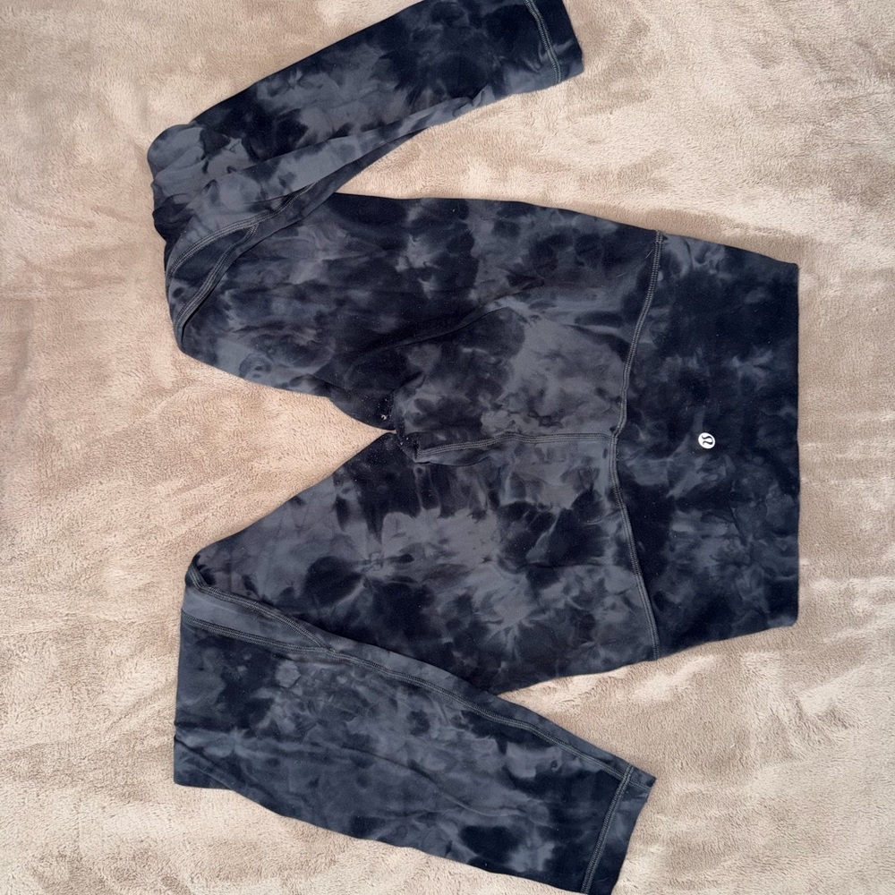 Lululemon Athletica Align Dark Gray Patterned Leggings